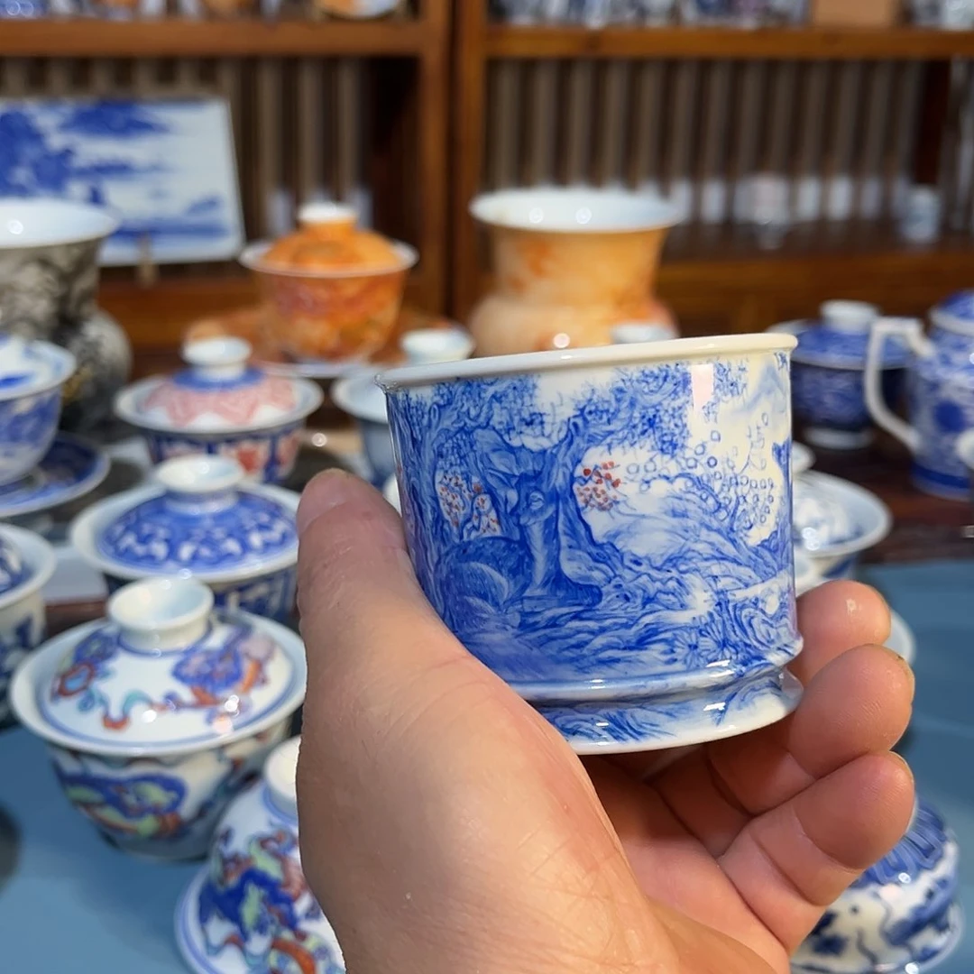 錡镇堂手工手绘绘杯