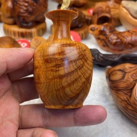 【闪购商品】柏木(崖柏)火焰花瓶