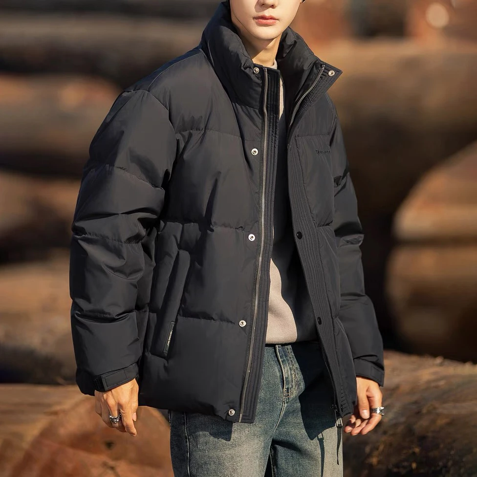 短款潮流秋冬休闲立领冬装加厚羽绒服保暖冬季外套宽松时尚