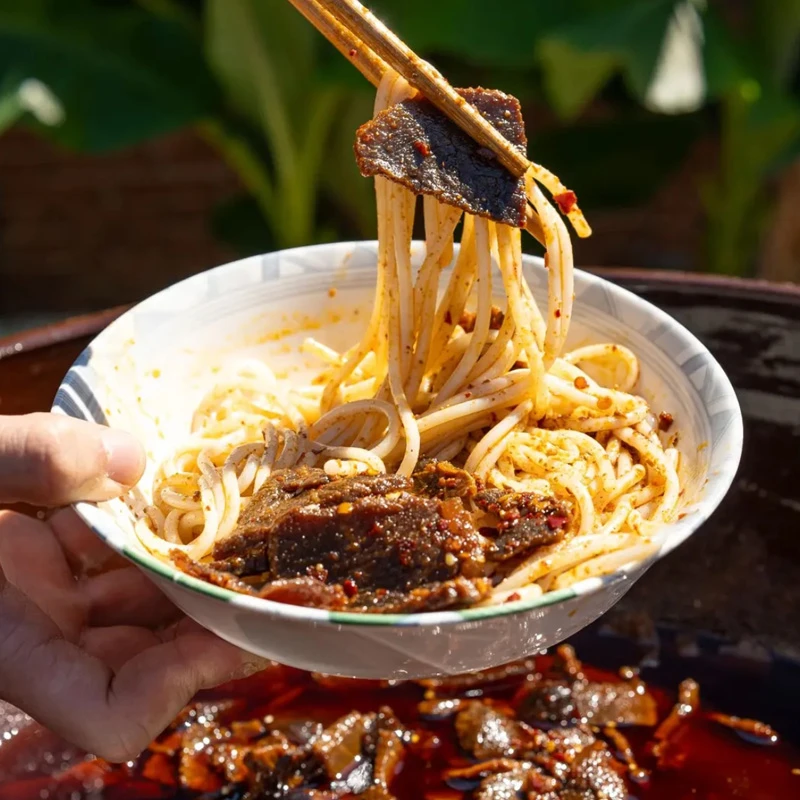 常德麻辣牛肉粉 湖南特色 麻辣牛肉拌粉
