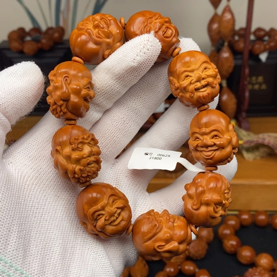 手串橄榄核许忠英老师欢喜罗汉