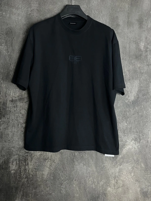 全新未使用 Balenciaga/巴黎世家 M码*1/黑色锁扣短袖/01224