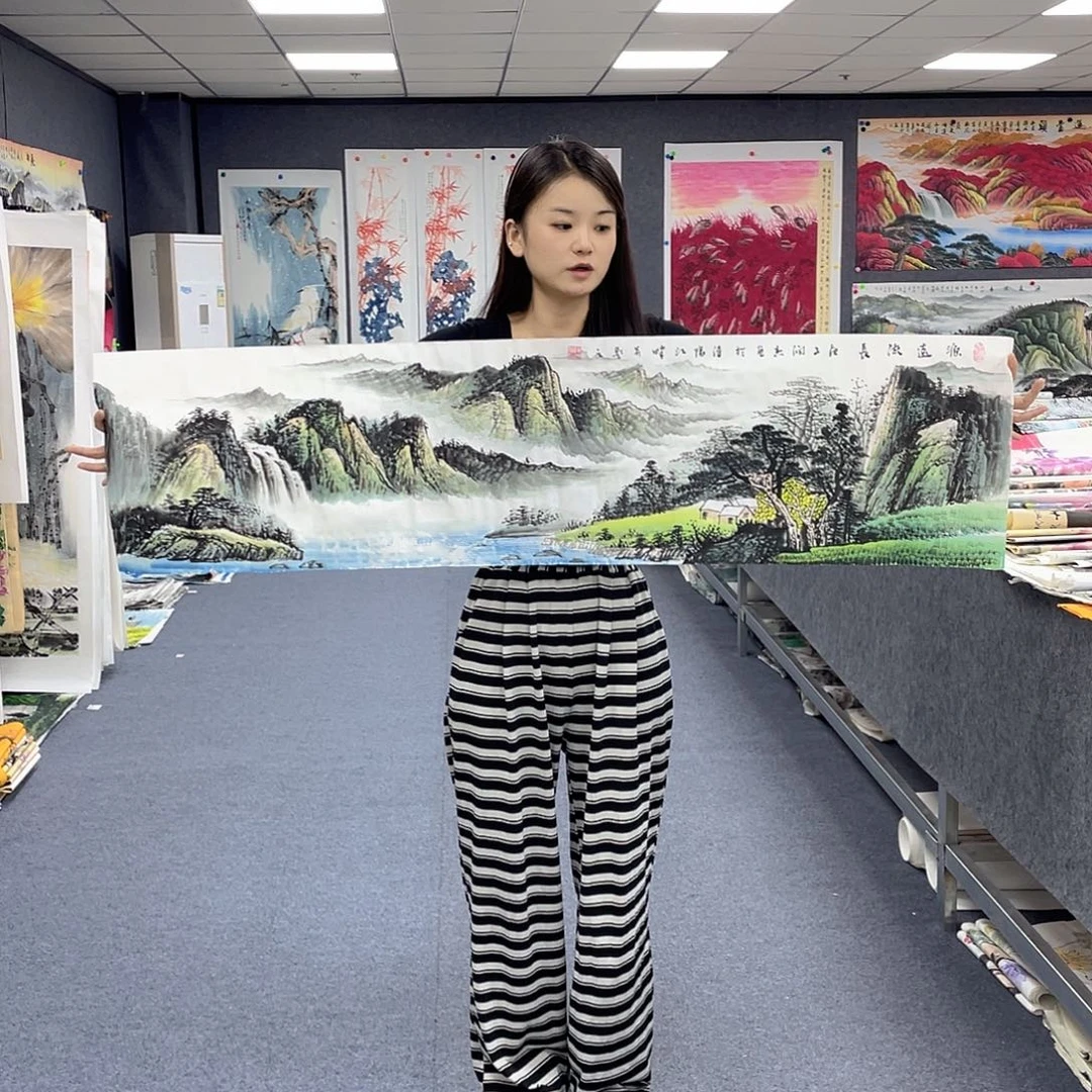 国画作品小姐姐放漏…