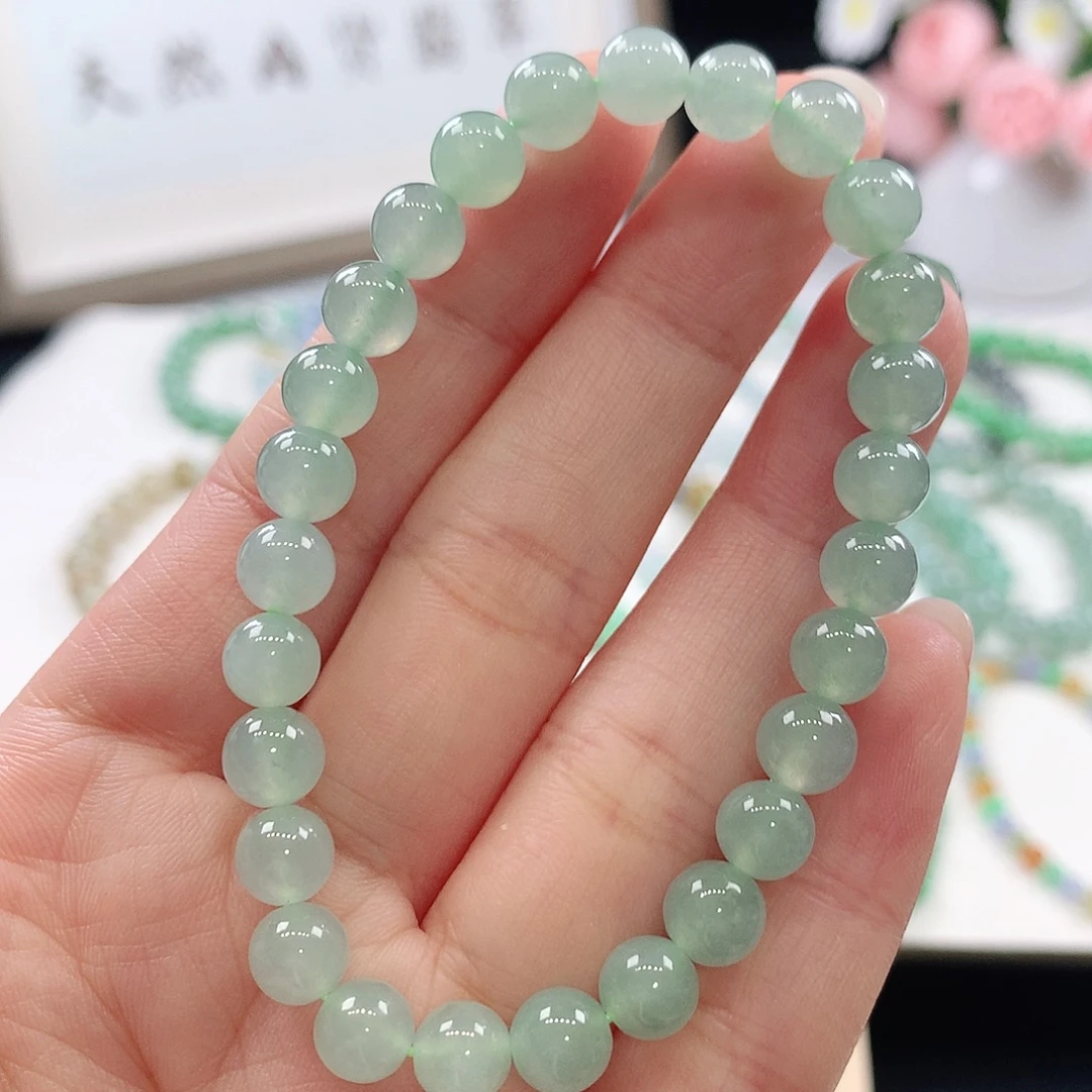 未镶嵌手链翡翠手链6.8mm
