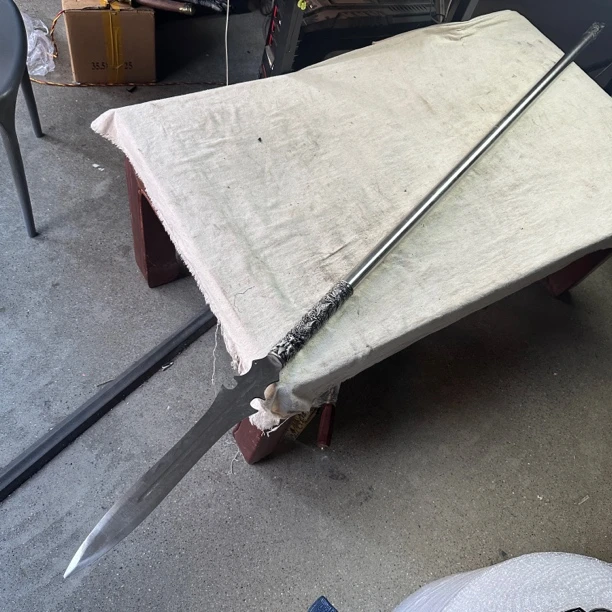 2516 龙泉昊天宝剑高猛钢一体手工锻打未开刃