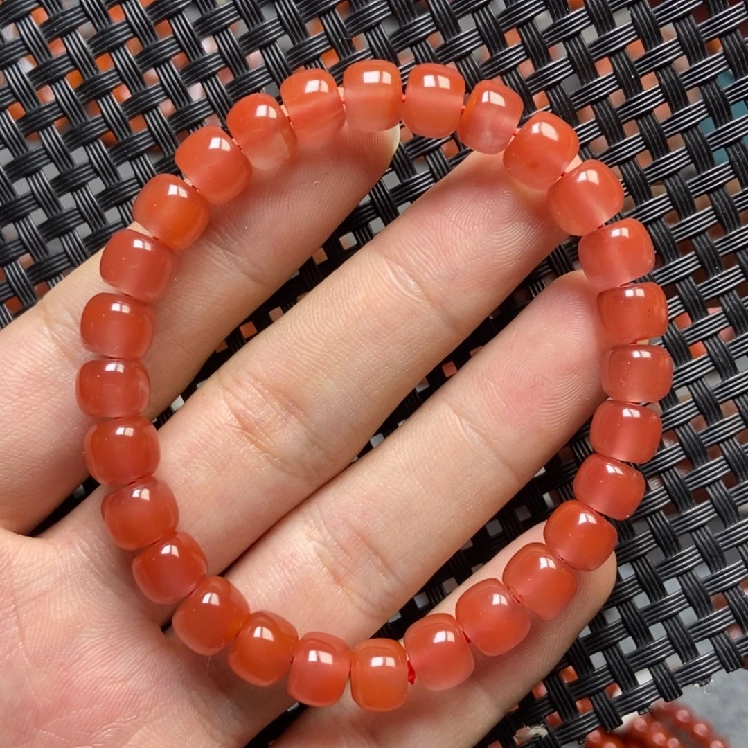 南红玛瑙未镶嵌手串7+’mm