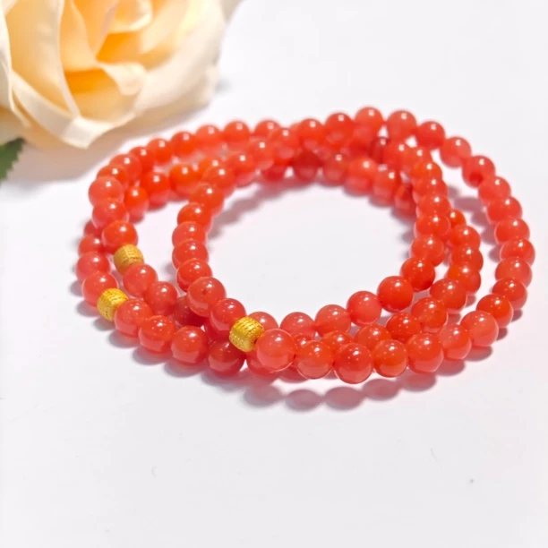 【书记甄选】天然原创南红单圈手链  多样性发一件 约5mm JS5448