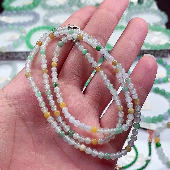 翡翠手链未镶嵌卡3.8