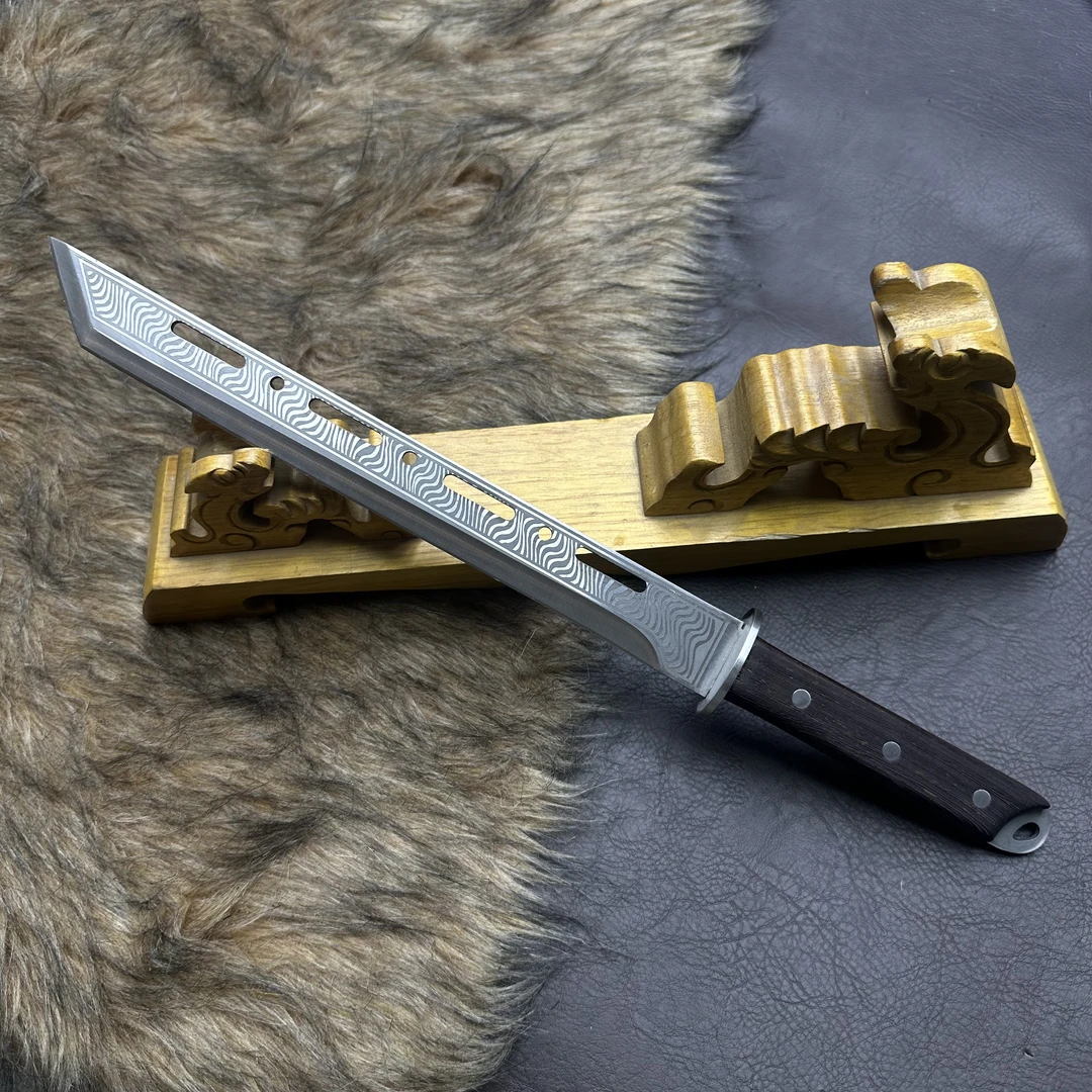 锦衣卫战刀唐横刀 高锰钢锻打花梨木手柄水果户外野营实用未开刃