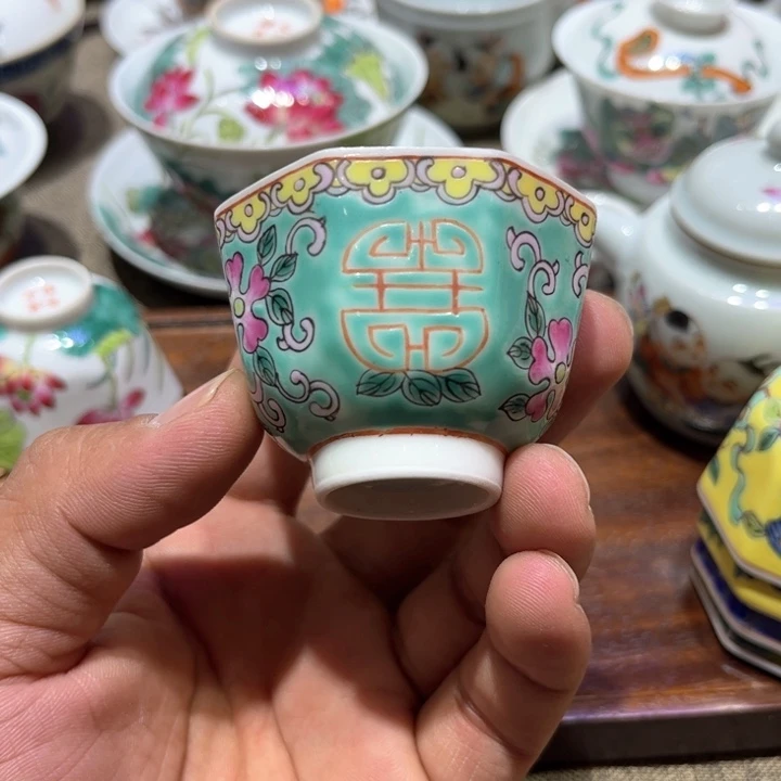 纯手绘精品盖碗杯