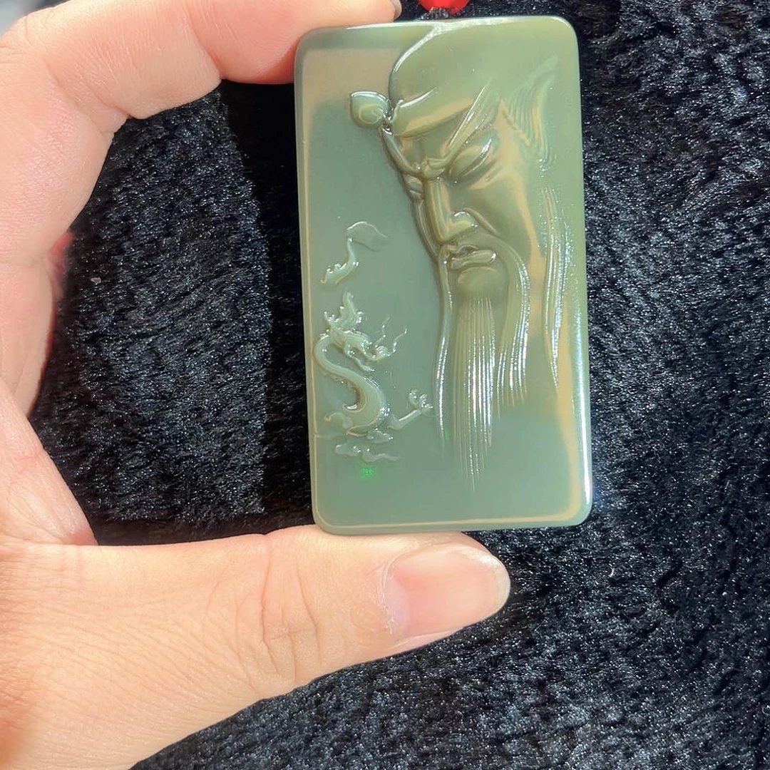 御***行和田玉未镶嵌吊坠(不含链)