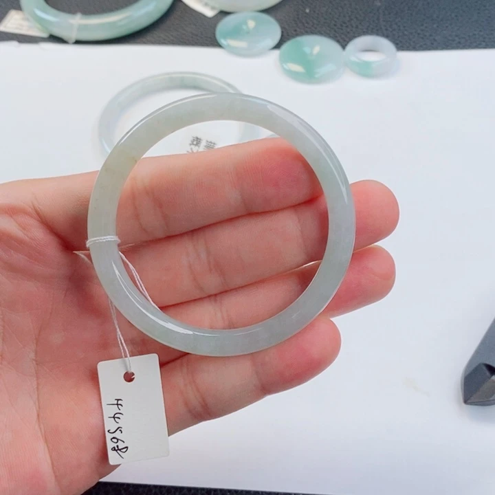 未镶嵌手镯翡翠54-55叮当