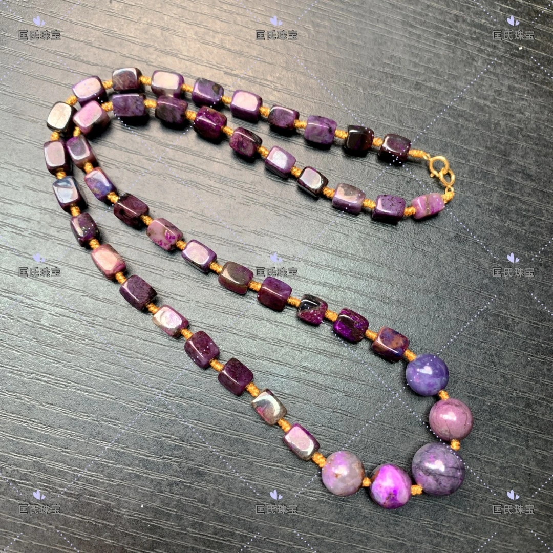 X匡氏推荐 五福祥瑞老油料方糖项链 Z-HL-A0781（多样性发一）