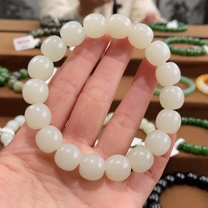 和田玉未镶嵌手链