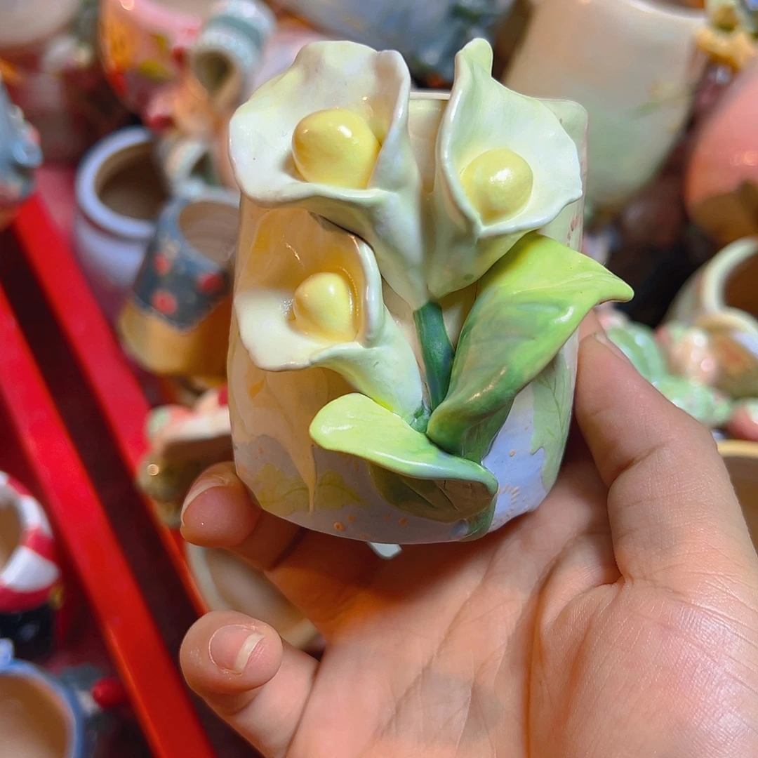 清仓老梧家的手工多肉花盆