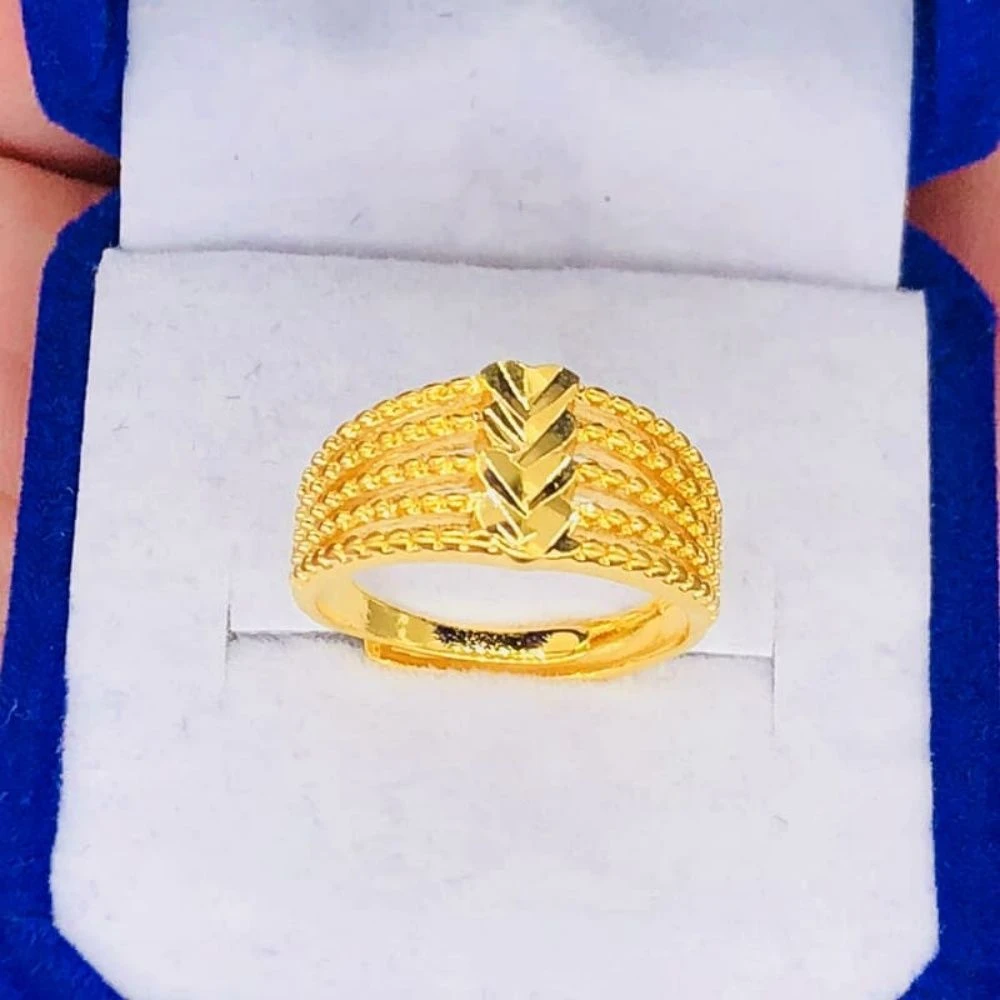 铜合金戒指  KS3013Nurluk 金色原创设计欧美扣头欧若