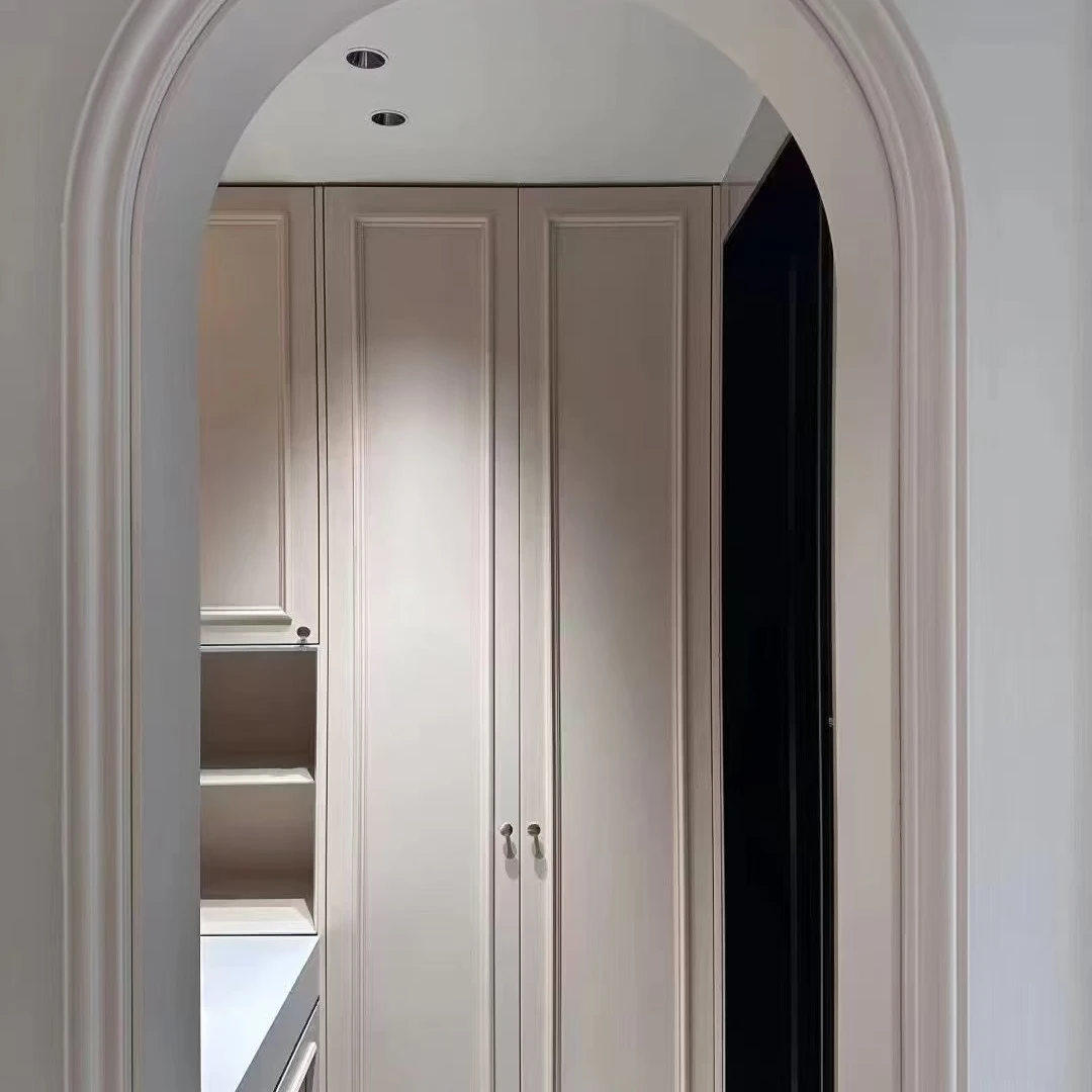 轻法柜门定做烤漆柜门衣柜门橱柜门奶油风简易风欧式风格全屋定制