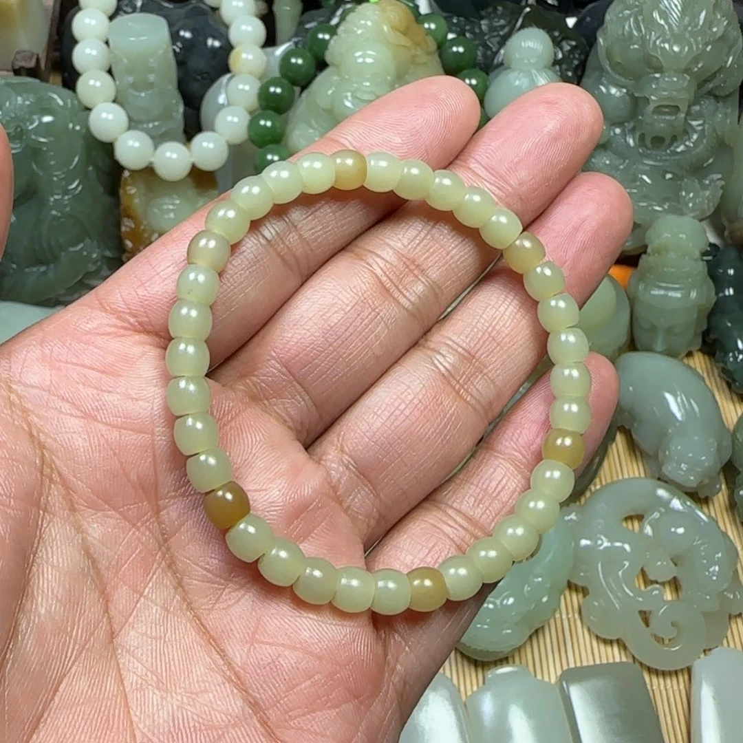 未镶嵌手串和田玉（糖玉）