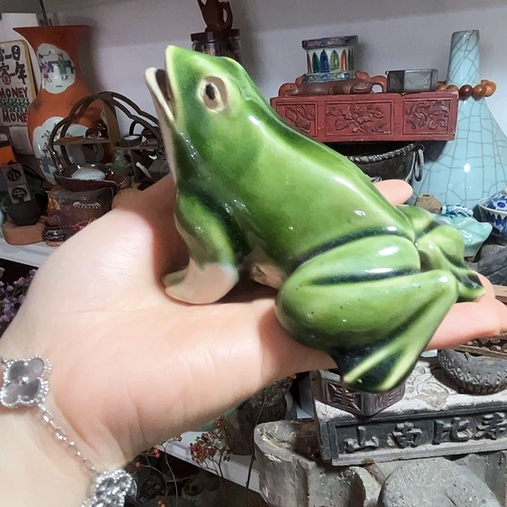 手工艺品琉璃人**海青蛙