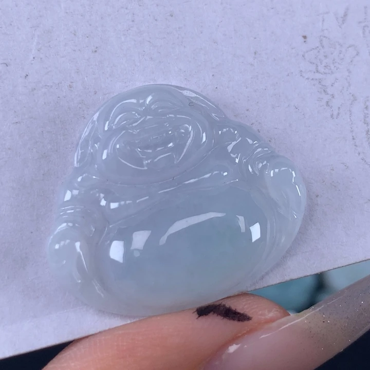 颈饰未镶嵌翡翠佛公吊坠