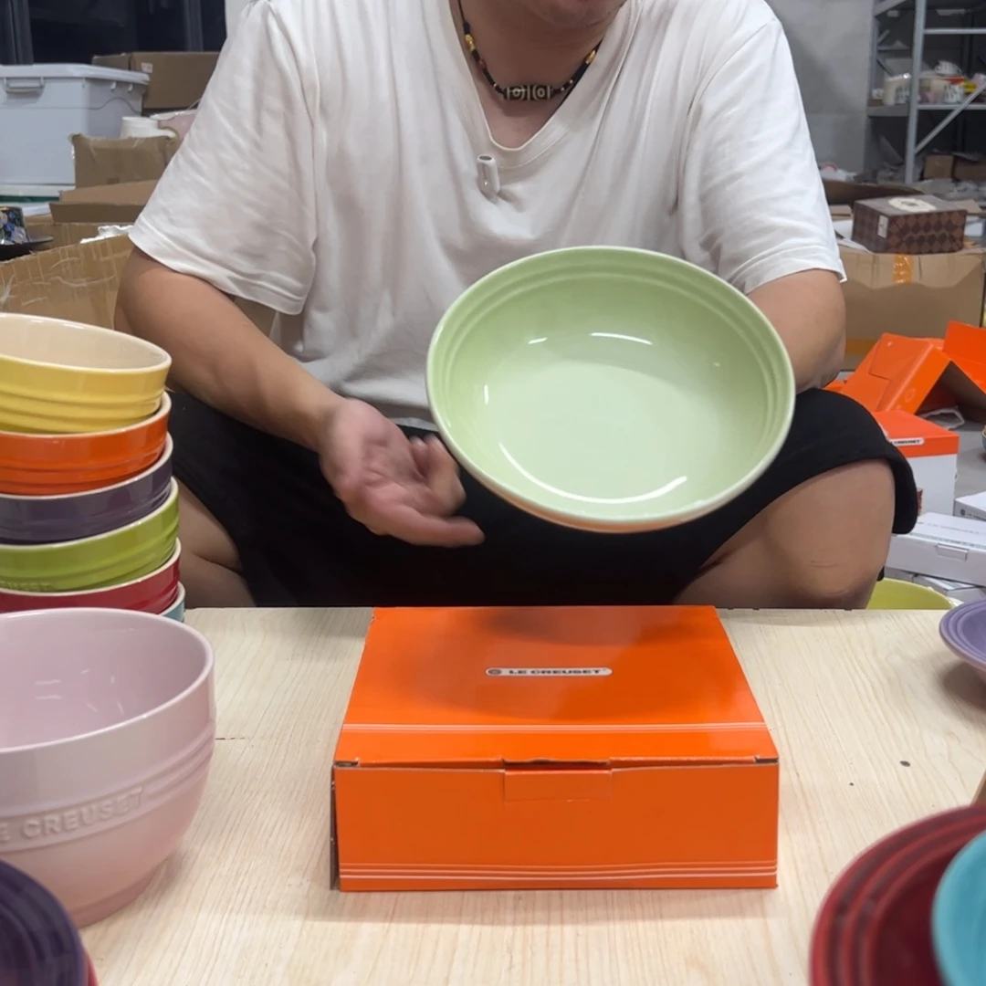 小姐姐家瓷器好漂亮芥末绿燕麦碗