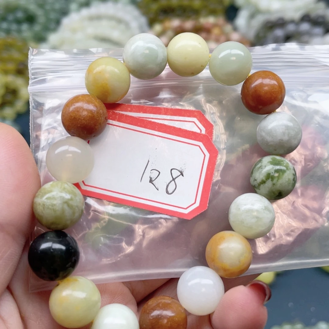 未镶嵌蛇纹石玉手串