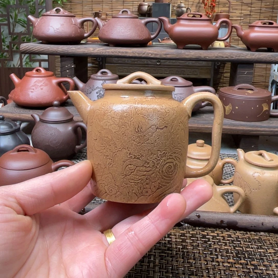 紫砂茶壶微**暖宜兴原矿紫砂手工制