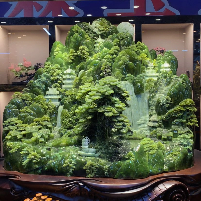 【闪购商品】未镶嵌蛇纹石玉摆件覆膜