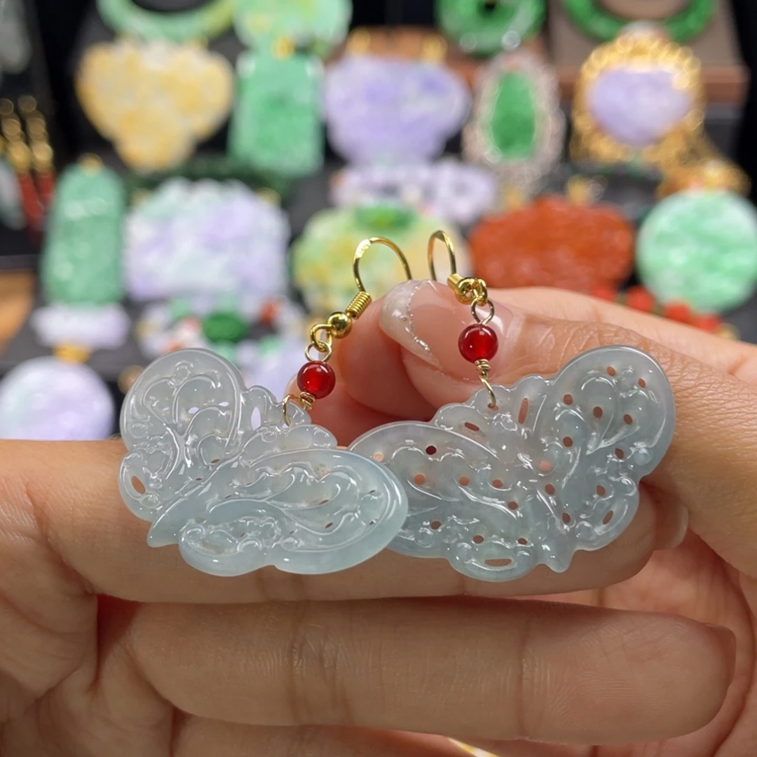 翡翠未镶嵌颈饰代编织