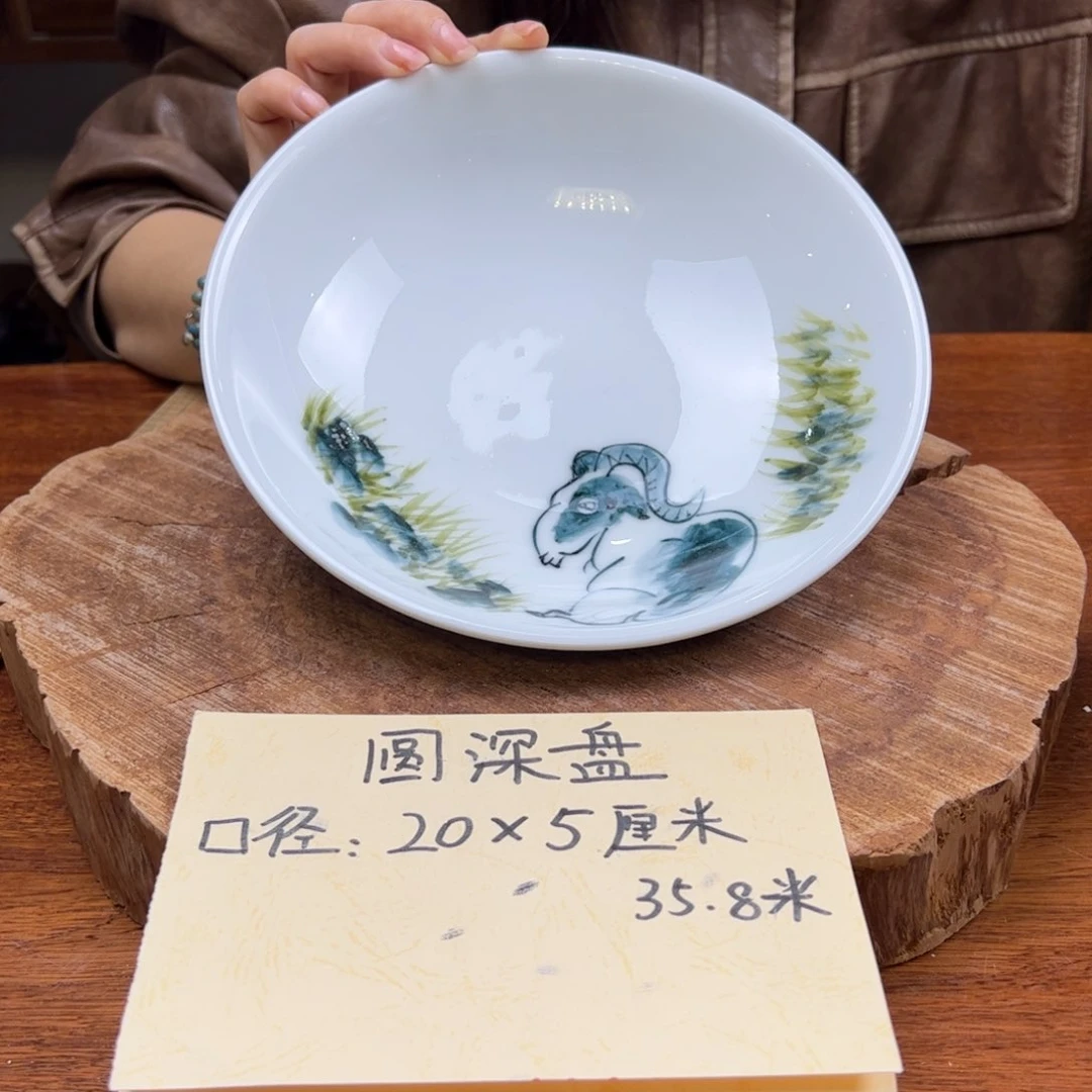 瓷片景德镇陶瓷手工手绘制作