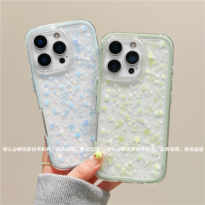 三合一炫彩适用苹果iPhone16/华为荣耀/OPPO/VIVO/小米手机壳爆款