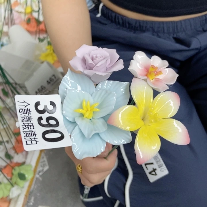 杯手工制作陶瓷花