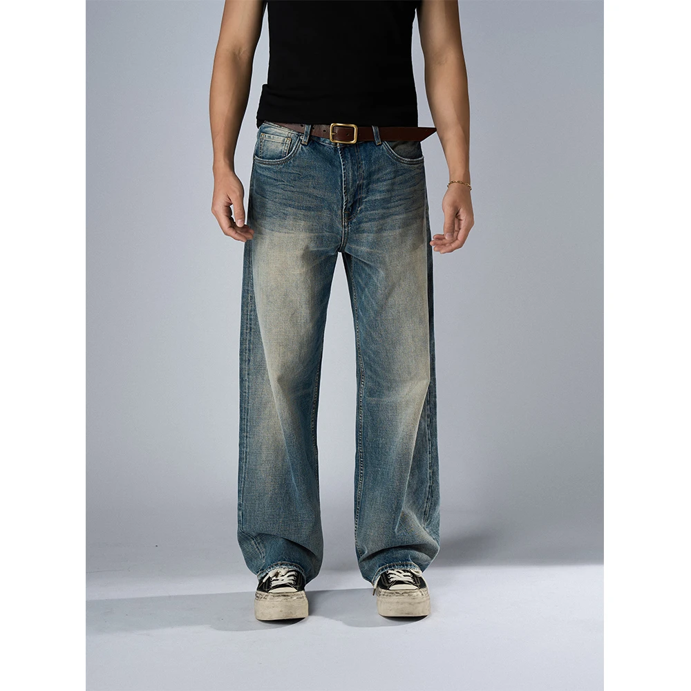 DOKIE【32072】秋冬新款14盎司003版型水洗直筒版型牛仔裤