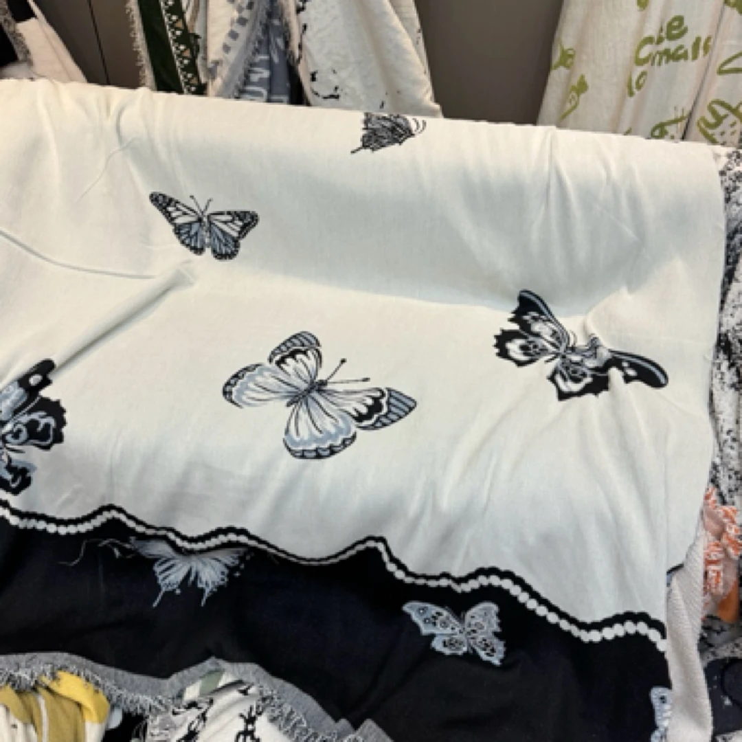 （花蝴蝶）沙发巾针织柔软双面单人