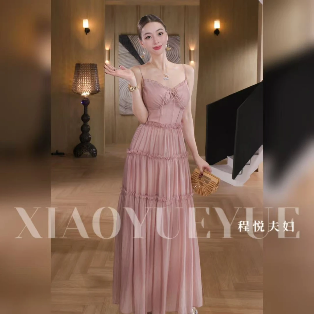 【心动记忆】A-02076时尚肌理感显白欧若风气质显瘦连衣裙