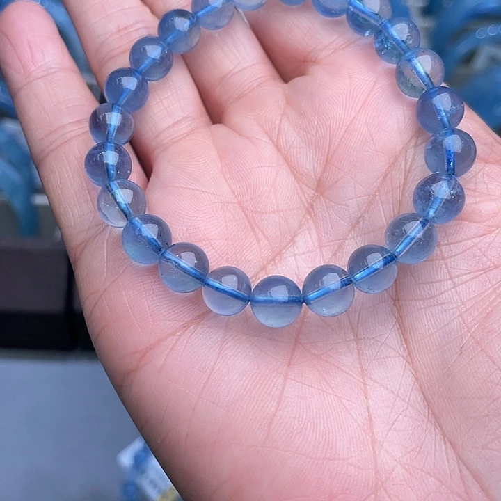 张***非金属硅胶海蓝串珠圣玛利亚色