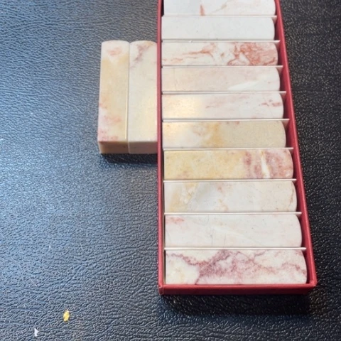 辽宁石印石贾*井1.5*6.3素章一组