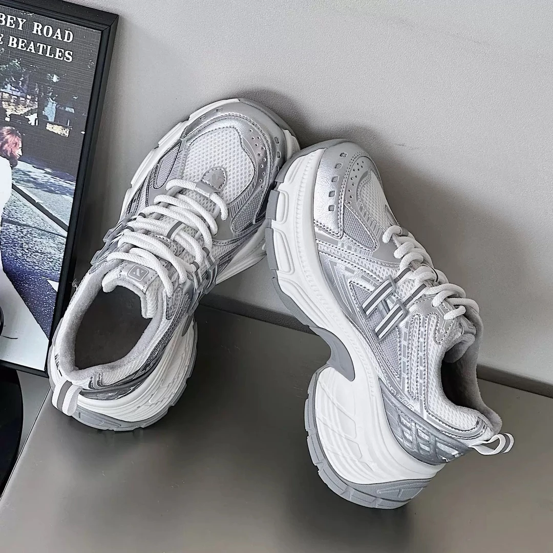 厚底7公分32码起【蓝鲸】小个子增高新款软底软面N加绒保暖老爹鞋女