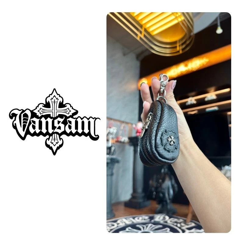 【钥匙包】十字架车钥匙真皮小包可当包包挂饰