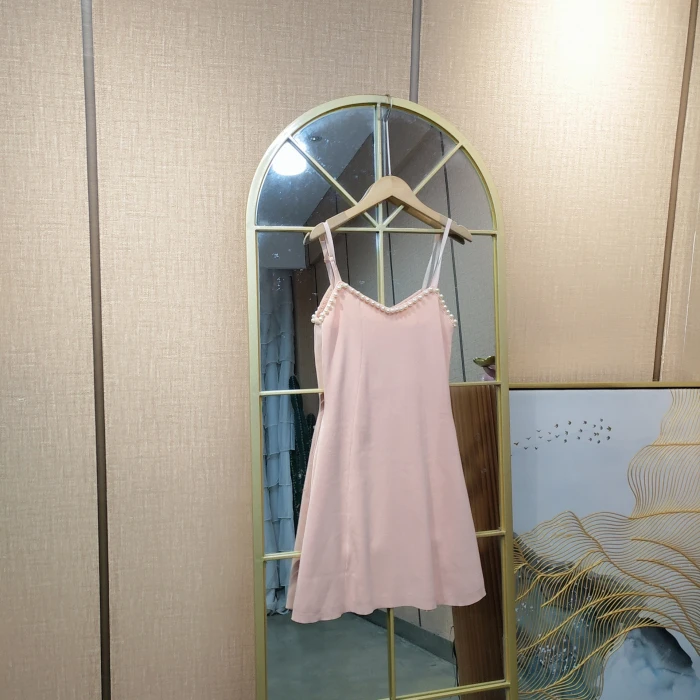 BG828孕妇粉色吊带裙90-120