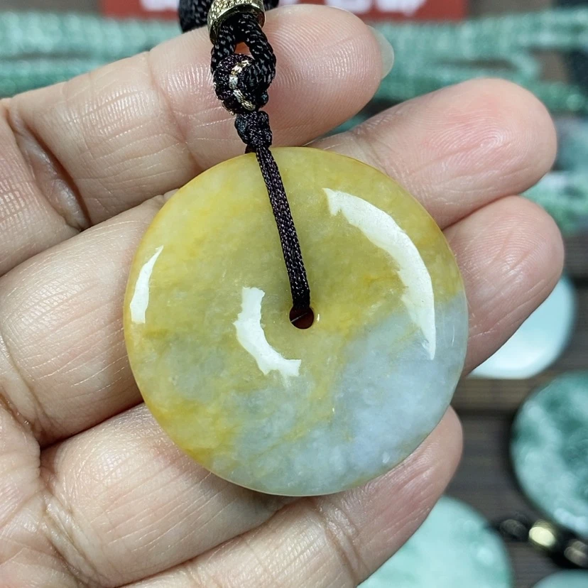 【闪购商品】翡翠颈饰未镶嵌玉吊坠翡翠玉平安扣