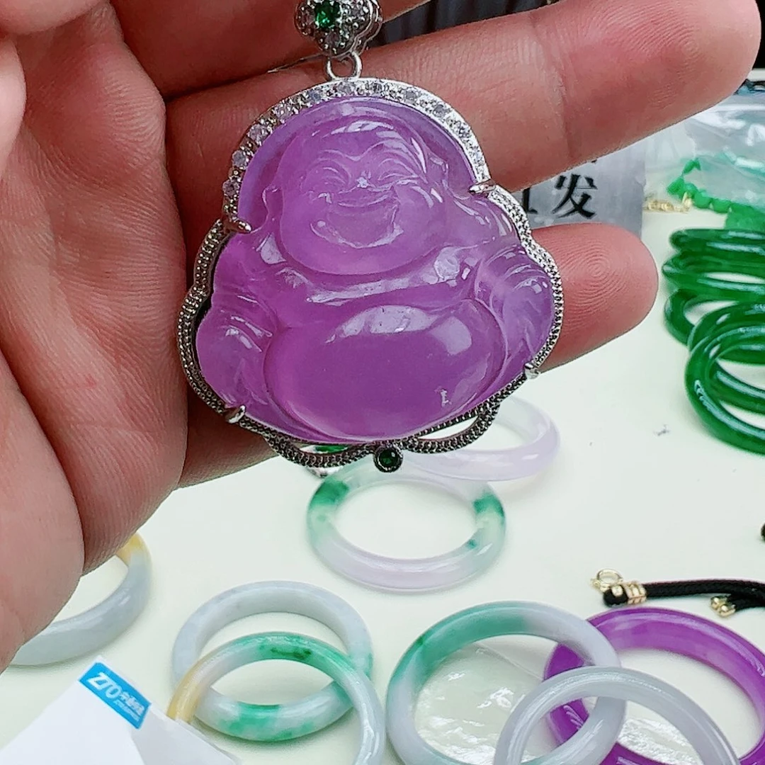 翡翠吊坠(赠链)银S925镶嵌