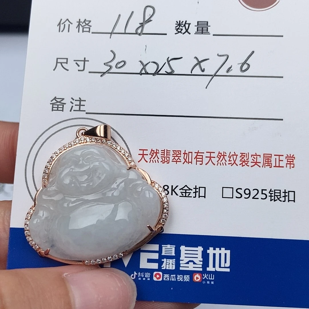 翡翠银S925镶嵌颈饰