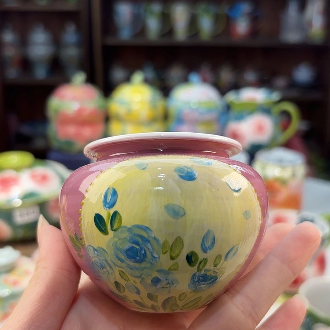 景德镇手绘高温釉下彩陶瓷茶具