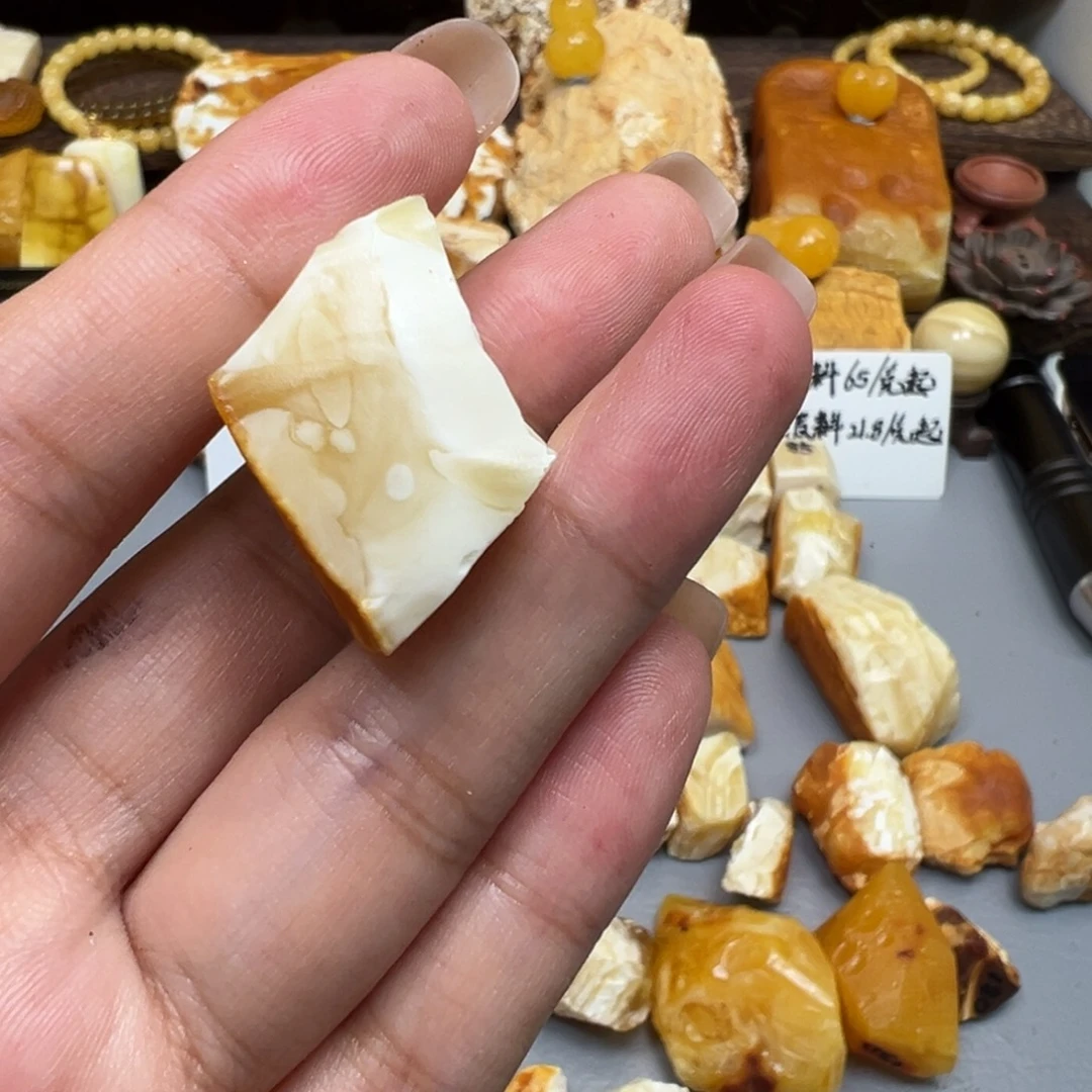 青***啊未镶嵌定制琥珀蜜蜡