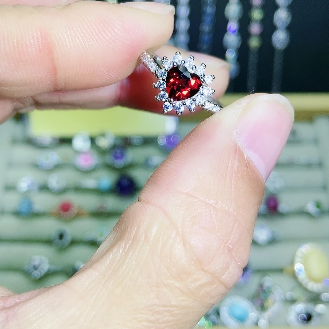 【闪购商品】未镶嵌戒指石榴石