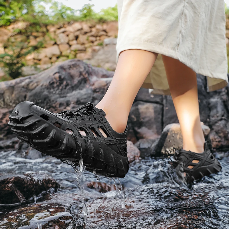 幻影熊洞洞鞋钓鱼夏季徒步休闲运动鞋增高溯溪鞋涉水鞋户外男女鞋