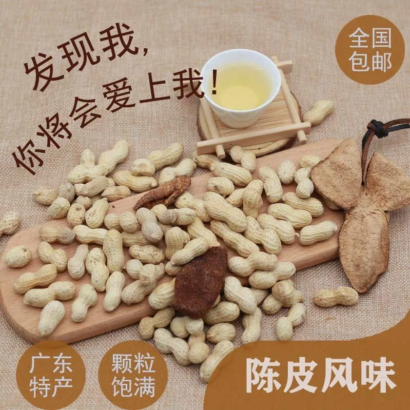 盛兴源陈皮花生网红零食陈皮味花生炒货坚果带壳花生零食批发