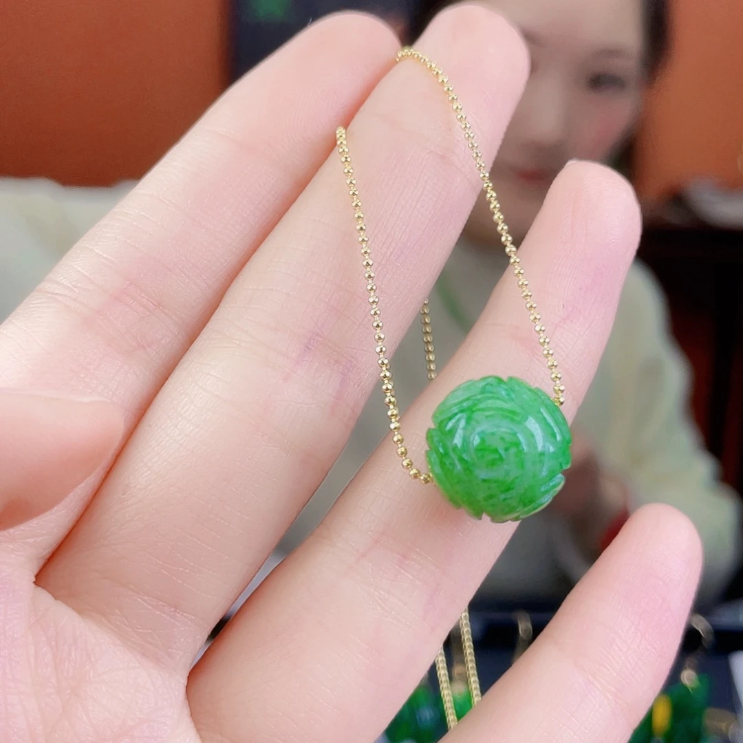 翡翠未镶嵌耳饰饰品