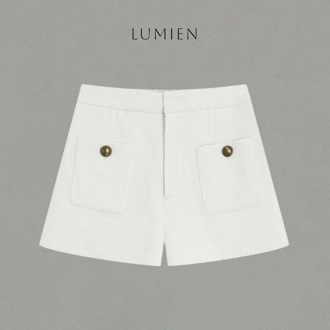 【LUMIEN】法式小香风短裤肌理感休闲百搭显瘦微a打底裤LX5DUU126
